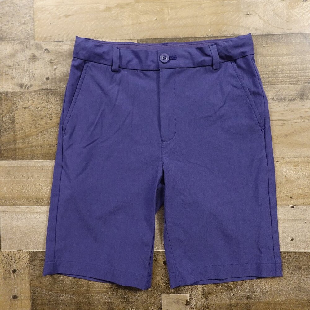 Vineyard Vines Performance On-The-Go Shorts Boys 14 Navy Stretch Lightweight